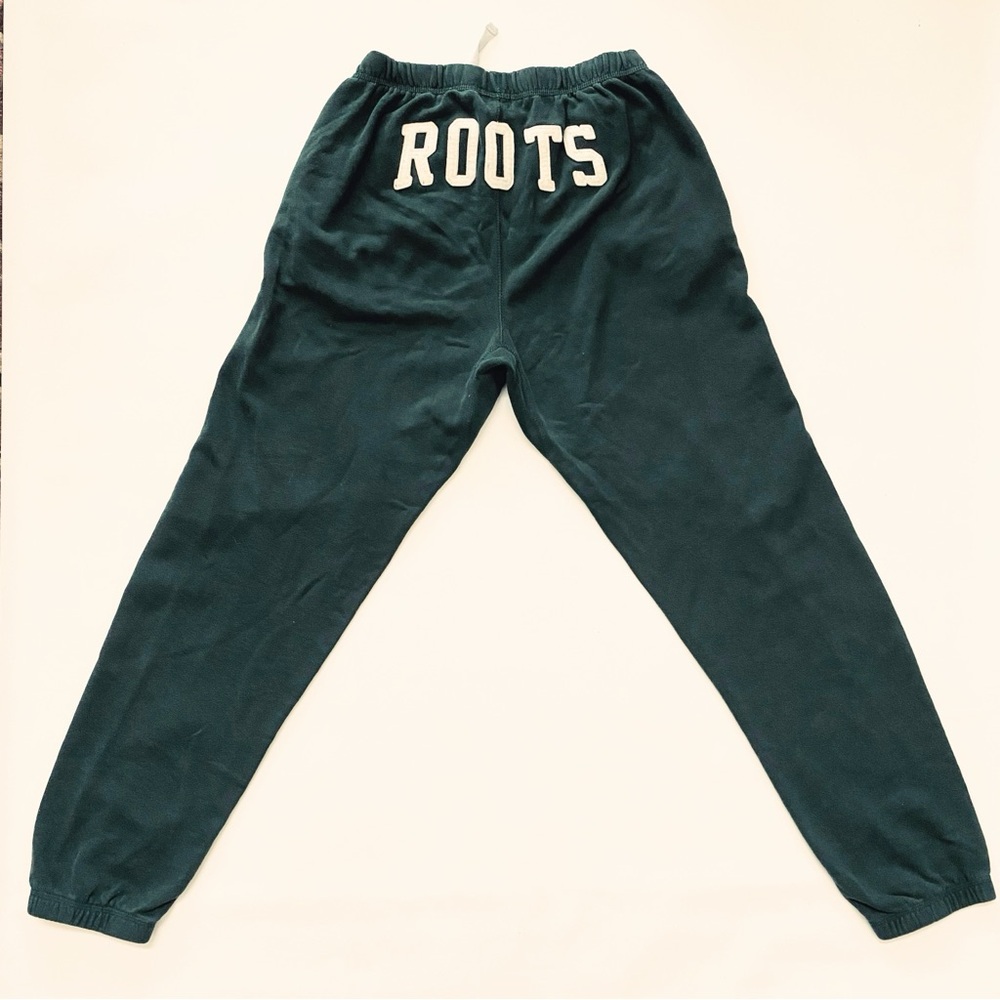 Roots Forest Green Sweatpants Joggers, women’s small